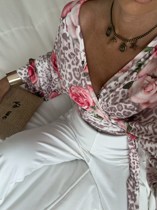 Bluzka KAIRA print pantera – rose