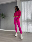 Legginsy GYM - cukierkowy róż
