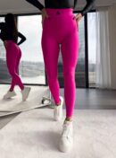 Legginsy GYM - cukierkowy róż