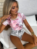 Bluzka ROZI print – morela