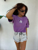 T-shirt MONETTE - fioletowy