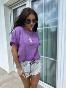T-shirt MONETTE - fioletowy