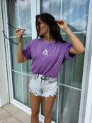 T-shirt MONETTE - fioletowy
