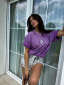 T-shirt MONETTE - fioletowy
