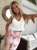 Spódnica VOGUE print – morela