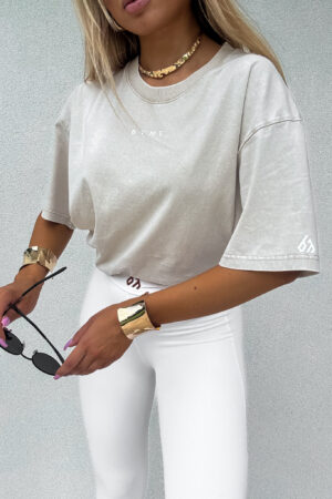 T-shirt PLAY - jasny beż