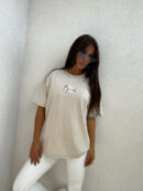 T-shirt MONETTE - jasny beż