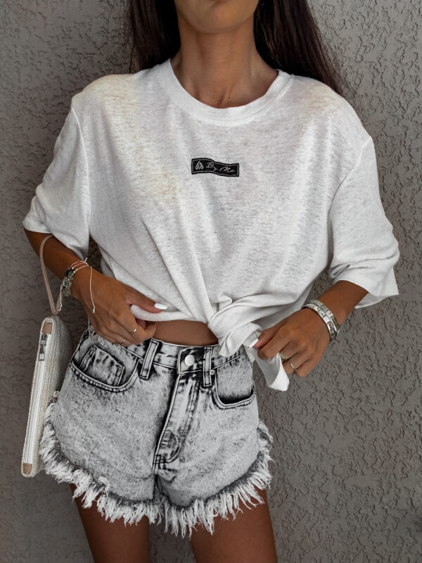 Bluzka T-shirt MARMARIS - ecru