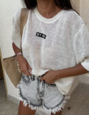 Bluzka T-shirt MARMARIS CORD - ecru