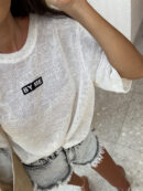 Bluzka T-shirt MARMARIS CORD - ecru