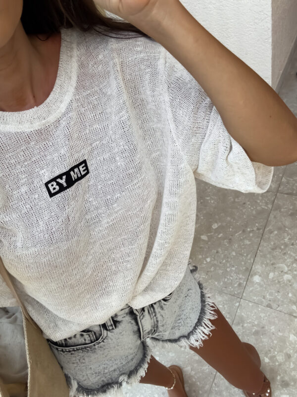 Bluzka T-shirt MARMARIS CORD - ecru