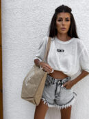 Bluzka T-shirt MARMARIS CORD - ecru