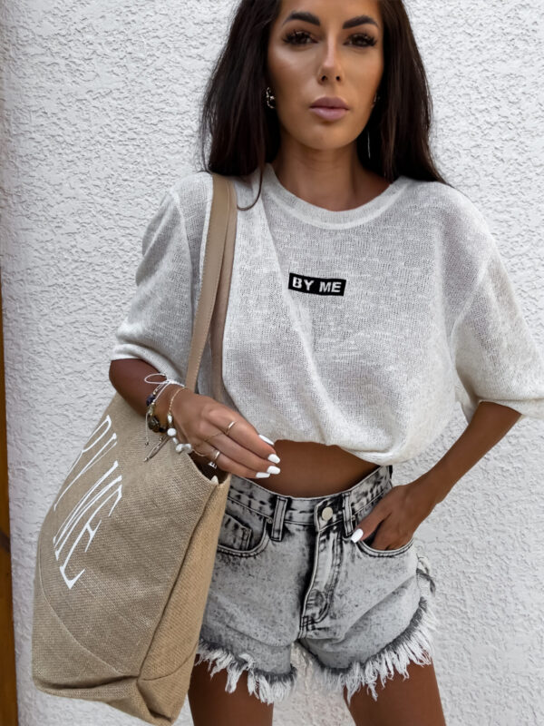 Bluzka T-shirt MARMARIS CORD - ecru