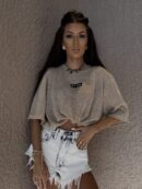 Bluzka T-shirt MARMARIS CORD - beżowa