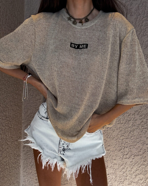 Bluzka T-shirt MARMARIS CORD - beżowa
