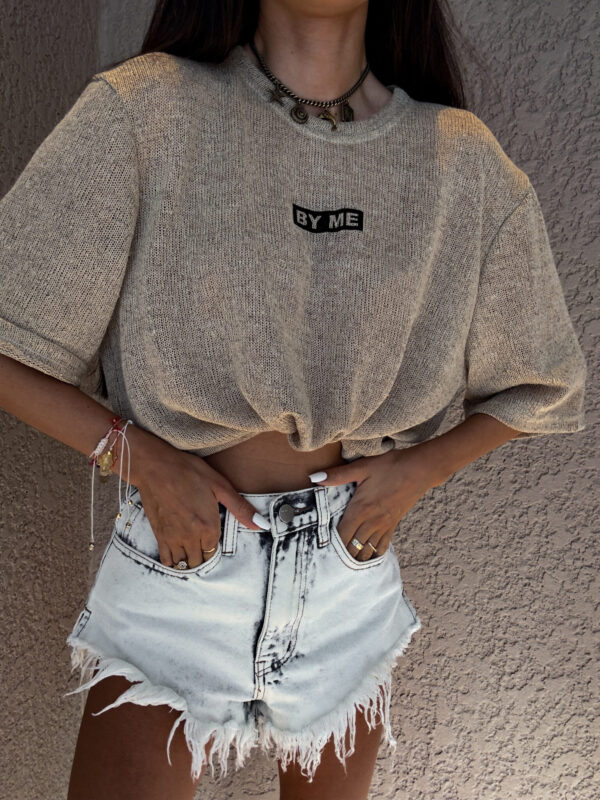 Bluzka T-shirt MARMARIS CORD - beżowa