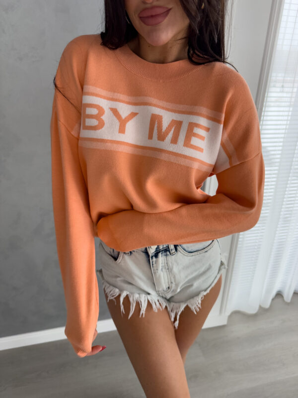 Sweter CR By Me - pomarańczowy
