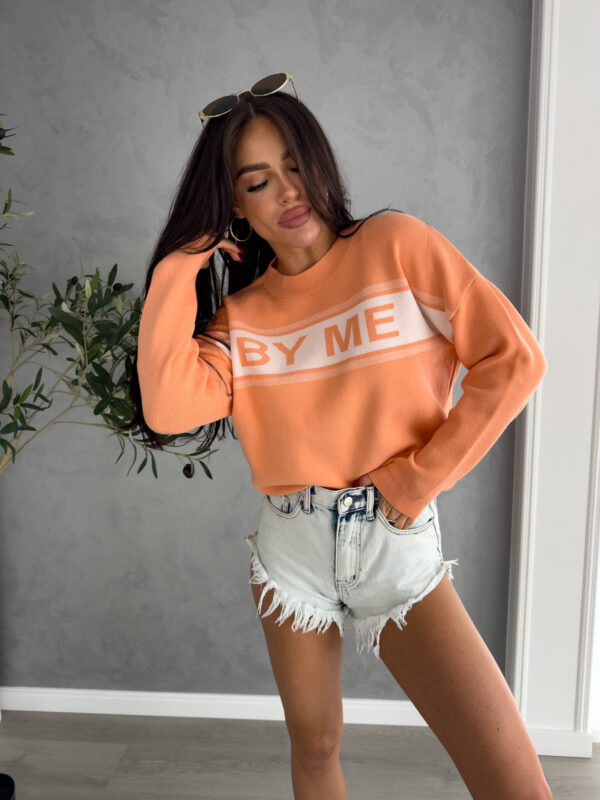 Sweter CR By Me - pomarańczowy