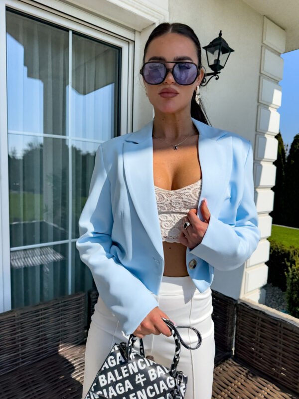 Marynarka SLIM - błękitna