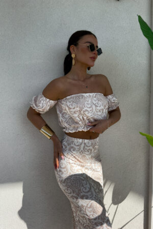 Komplet CATALINA pattern – ecru