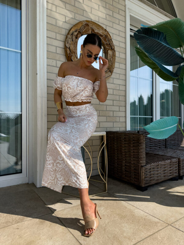 Komplet CATALINA pattern – ecru
