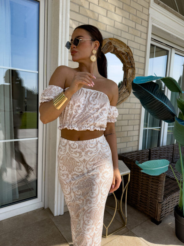 Komplet CATALINA pattern – ecru
