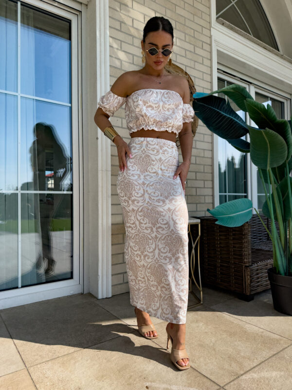 Komplet CATALINA pattern – ecru