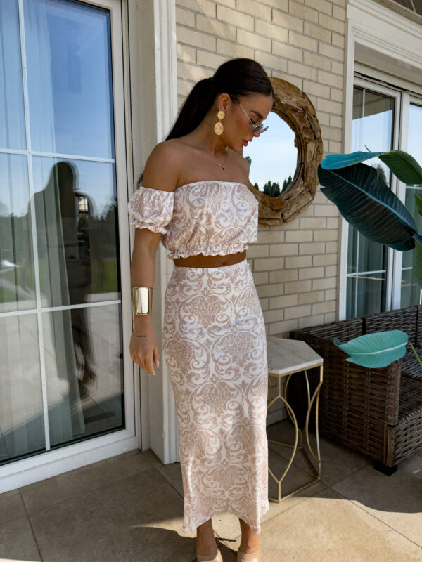 Komplet CATALINA pattern – ecru