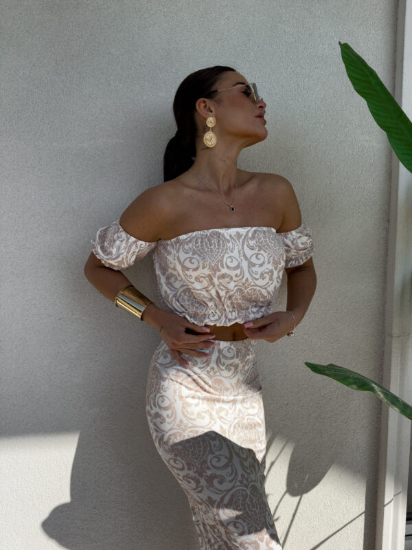 Komplet CATALINA pattern – ecru
