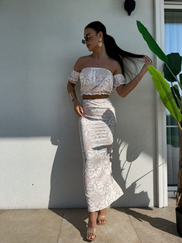 Komplet CATALINA pattern – ecru
