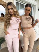 Komplet DELANI ROSE – pudrowy róż