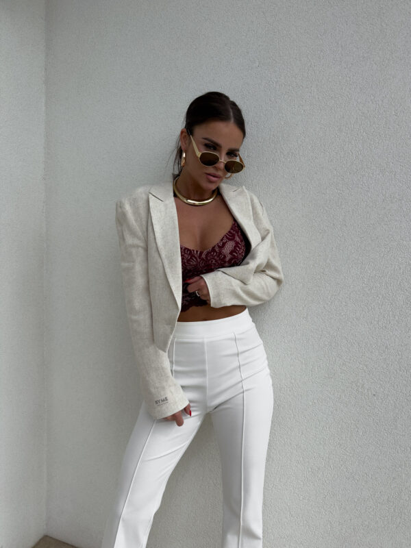 Marynarka SLIM natural - jasny beż