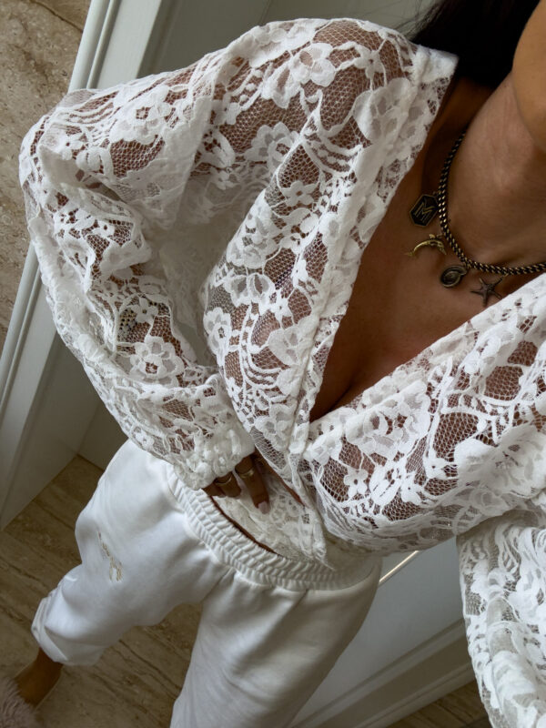 Kimono KORONKA - białe