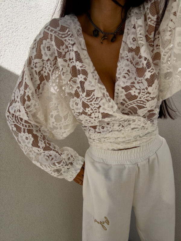 Kimono KORONKA - białe