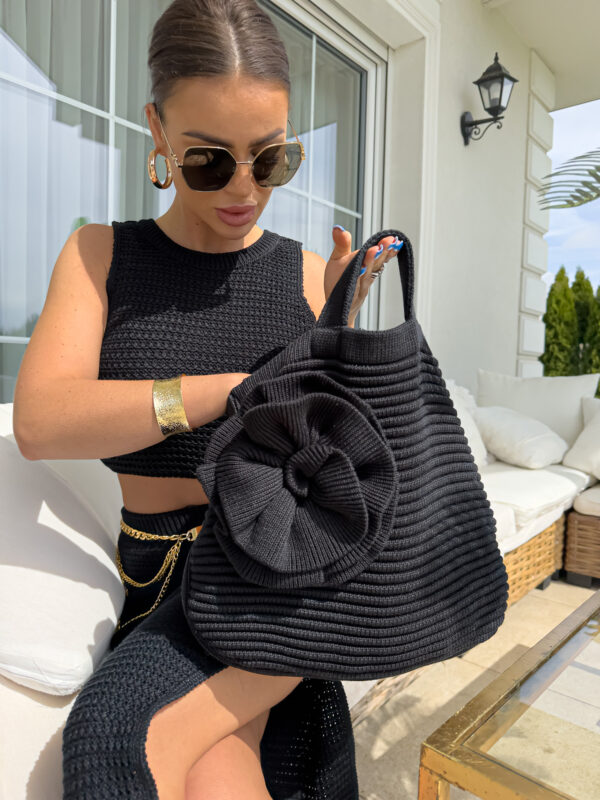 Torba FLOWER - czarna