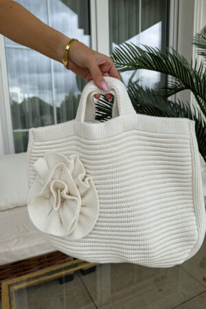 Torba FLOWER - ecru
