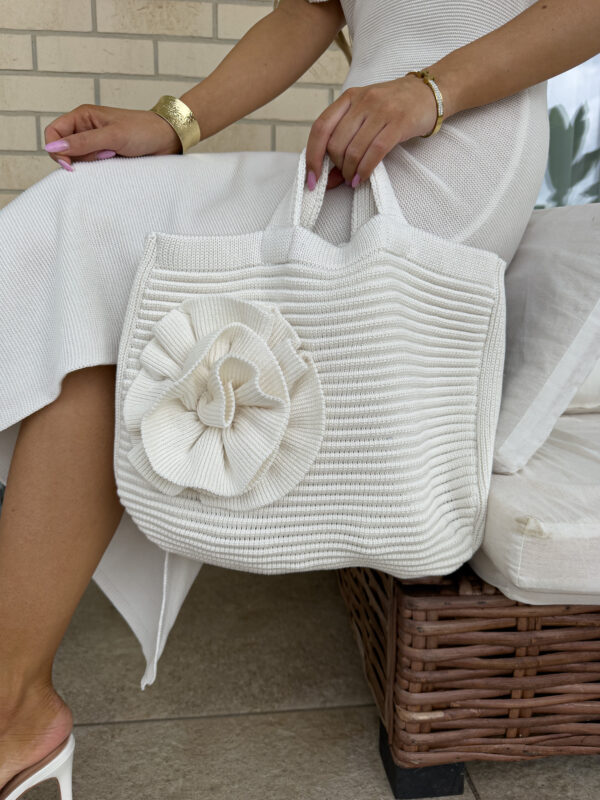 Torba FLOWER - ecru