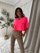 Jeansy MOM FIT – ciemny beż