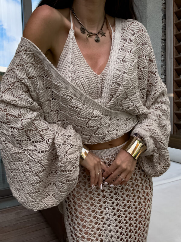 Kimono AMEIRO - mokka