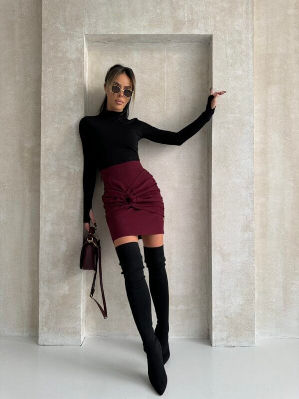 Spódnica EVE bordo