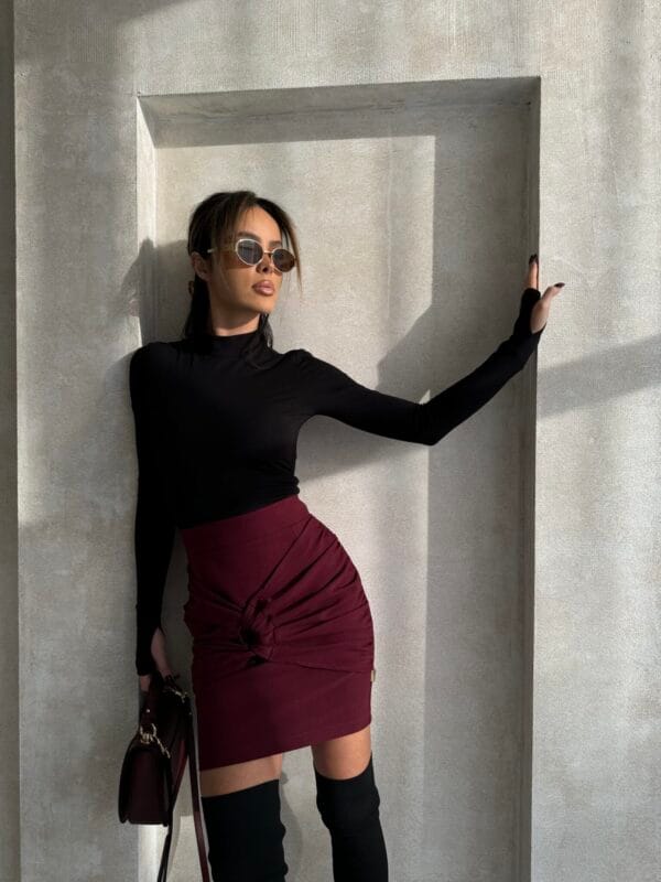Spódnica EVE bordo