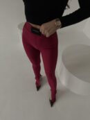 Legginsy WANTED bordo