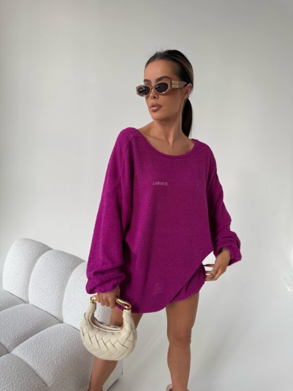 Sweter EVEN fuksja