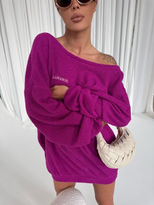 Sweter EVEN fuksja