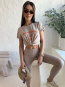 Tshirt BESTIES beż