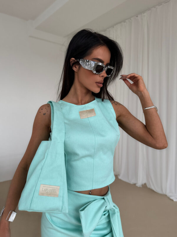 Top DENIM mięta