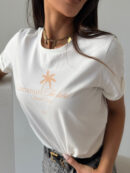 Tshirt MALIBU ecru/morela