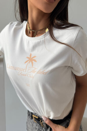Tshirt MALIBU ecru/morela