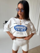 Tshirt SUPREME ecru/blue