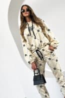 Dres damski BG Holo | waniliowy - czarny